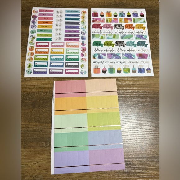 Erin Condren Accordion zip pouch & stickers - Picture 7 of 7